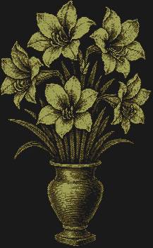 Рисунок из страз «Амариллисы», из 13595 сверкающих камней, раскроет на холсте чарующую величественность букета, застывшего в танце света и грации.