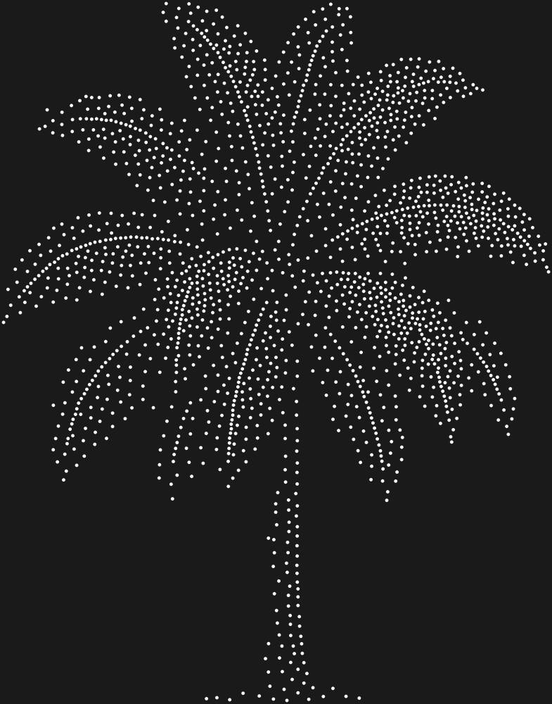 Трафарет Palm tree — RHT_PALM1_SS6_CRYSTAL_CLEAR