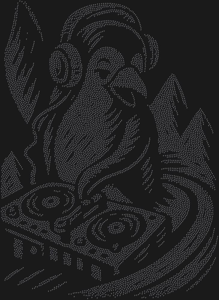 Трафарет Пингвин-диджей — RHT_PENGUINDJ1_SS10_JET_BLACK