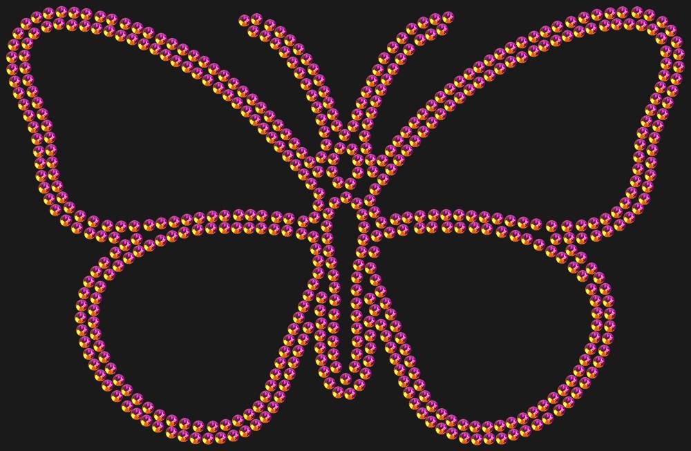 Трафарет Butterfly — RHT_BUTTERFLY1_SS10_RAINBOW