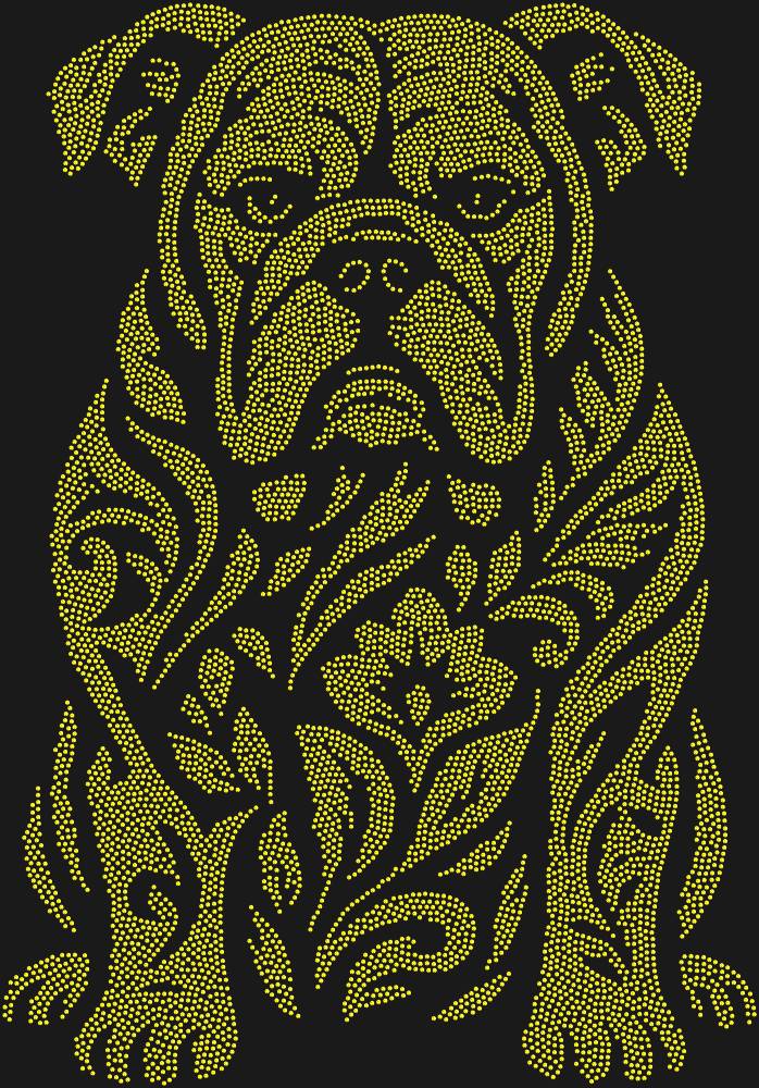 Трафарет Bulldog — RHT_BULLDOG1_SS4_OLIVE