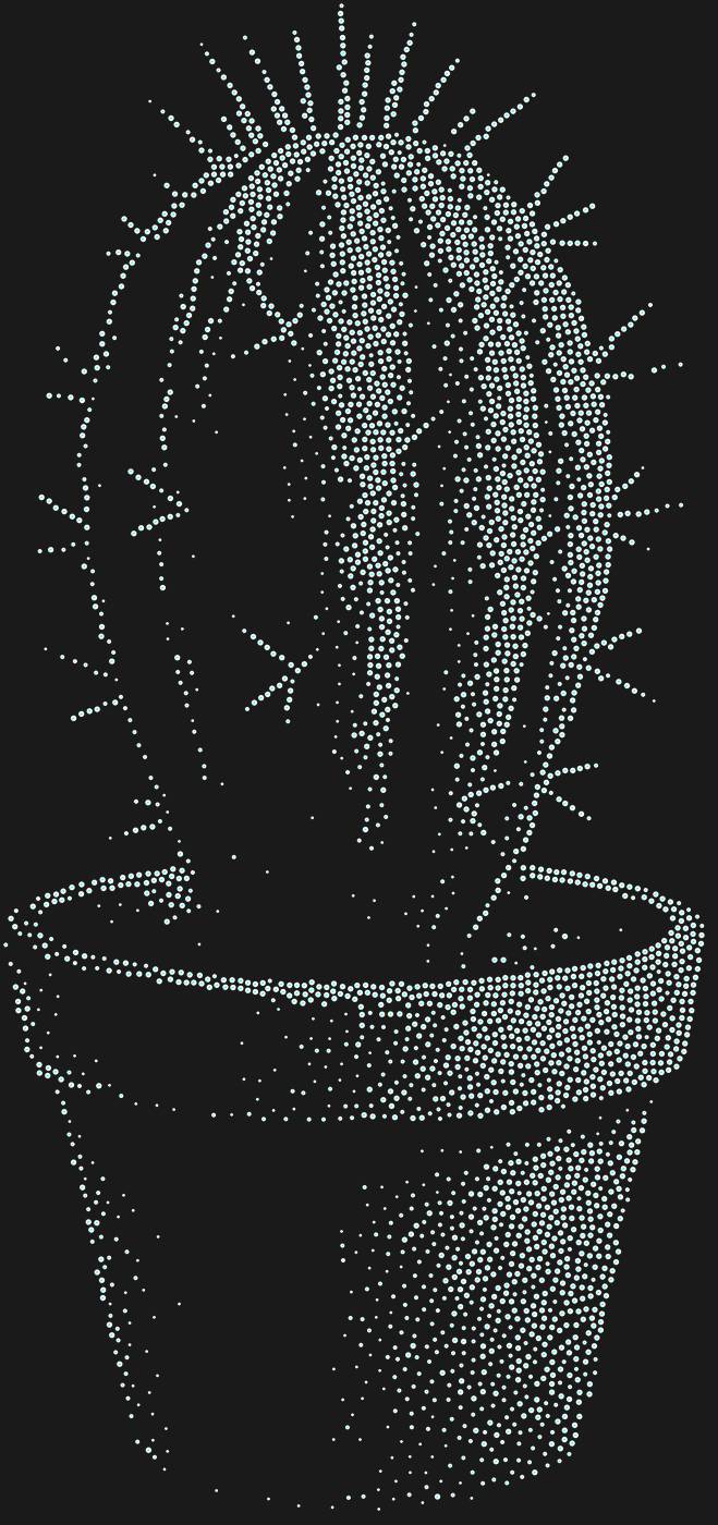 Трафарет Кактус — CACTUS3