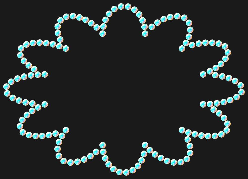 Трафарет Speech bubble — RHT_CLOUD1_SS16_CRYSTAL_AB_DMC
