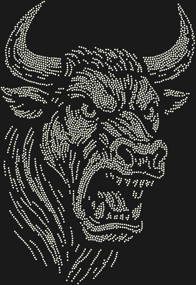 Трафарет Разъяренный бык — RHT_BULL2_SS12_CRYSTAL_AB
