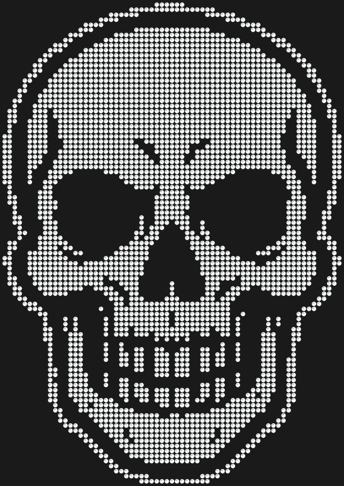 Трафарет Skull — RHT_SKULL1_SS6_CRYSTAL_CLEAR