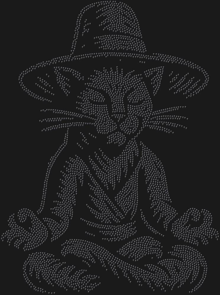 Трафарет Левитирующий кот в шляпе — RHT_CATMEDITATE1_SS5_JET_BLACK