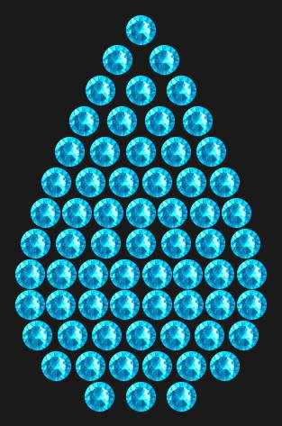 Трафарет Mini drop — RHT_DROP1_SS10_AQUAMARINE