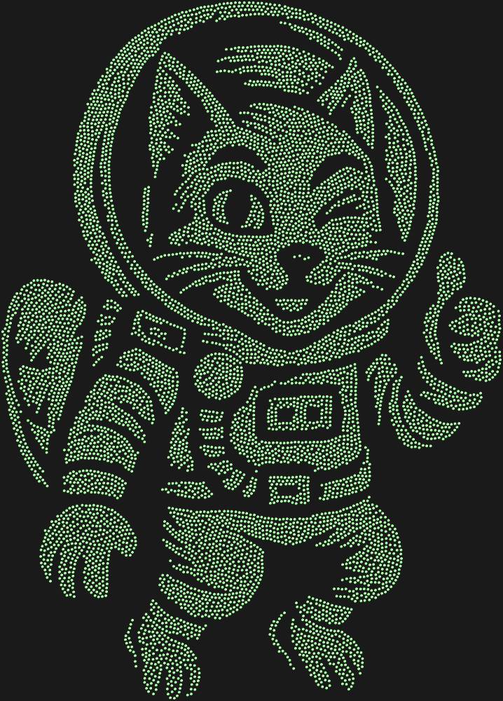 Трафарет A cat in space — RHT_CATSPACE1_SS12_LT_PERIDOT