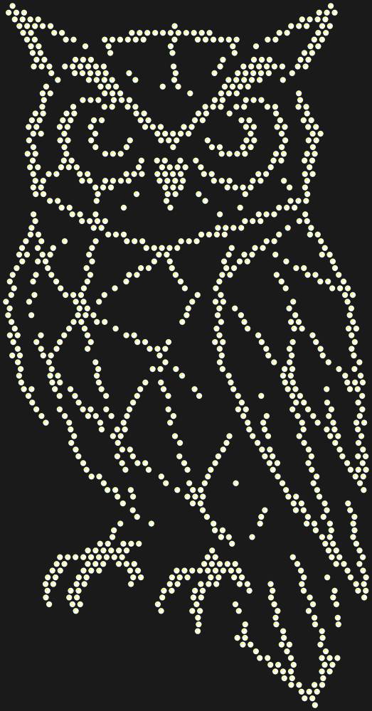 Трафарет Owl low-poly — RHT_OWL1_SS20_CRYSTAL_AB
