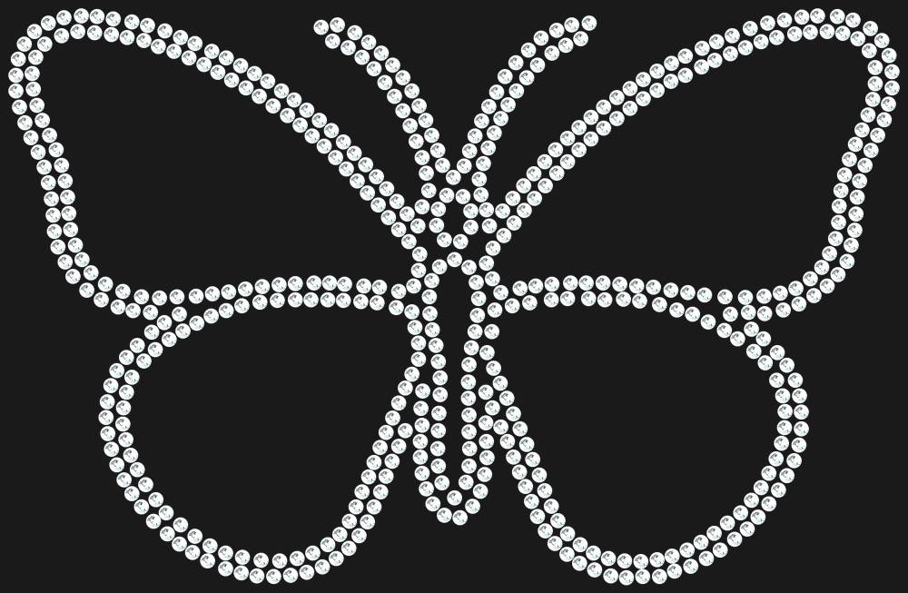 Трафарет Butterfly — RHT_BUTTERFLY1_SS6_CRYSTAL_CLEAR