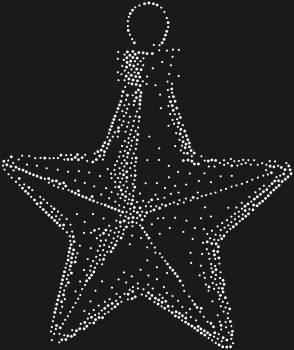 Елочная игрушка звезда, озаренная 964 стразами, зажжёт сотни искрящихся бликов, превращая ваш праздник в волшебную сказку, где каждая грань сияет мечтой.