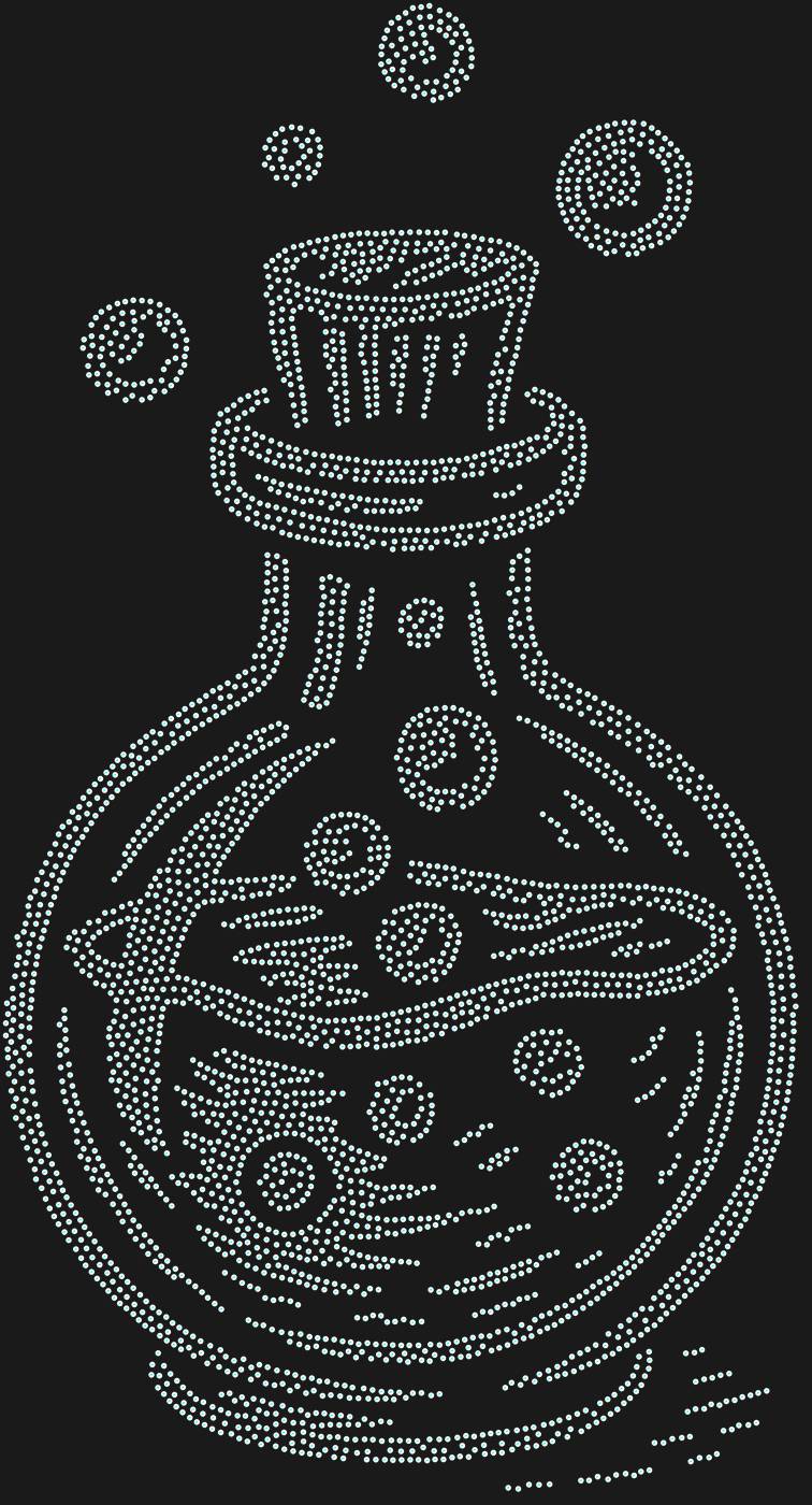 Трафарет Пузырёк с зельем — POTIONBUBBLE1