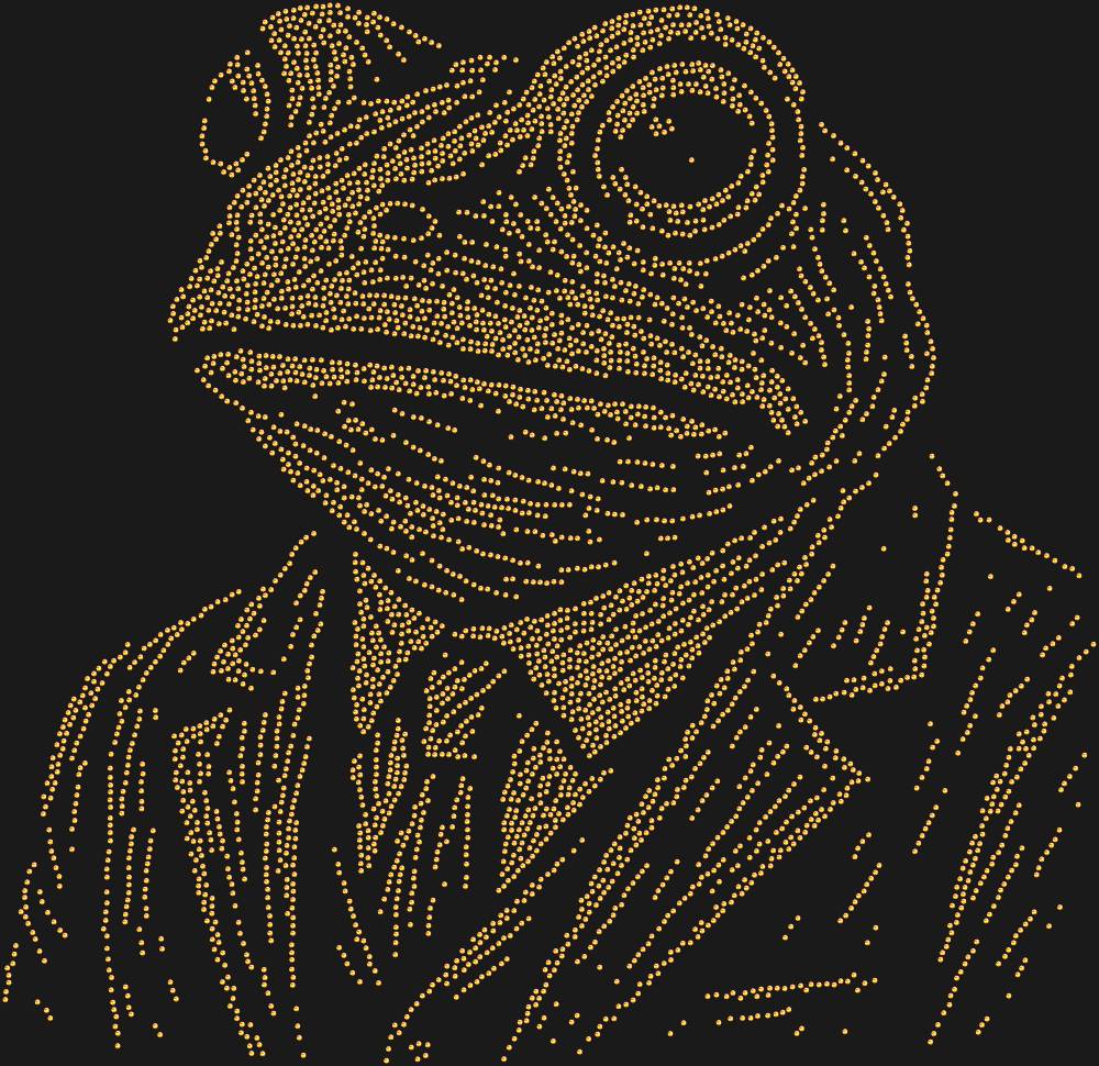 Трафарет Лягушка в костюме — RHT_FROG3_SS10_RED_VOLCANO