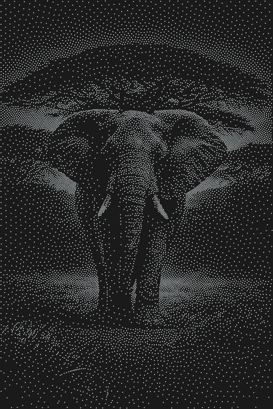 Трафарет Слон — ELEPHANT5