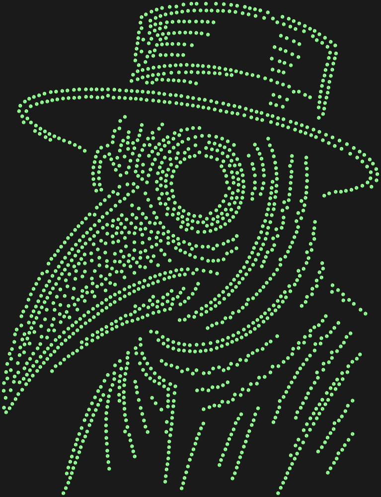 Трафарет Plague doctor mask — RHT_PLAGUEDOCTOR1_SS10_LT_PERIDOT