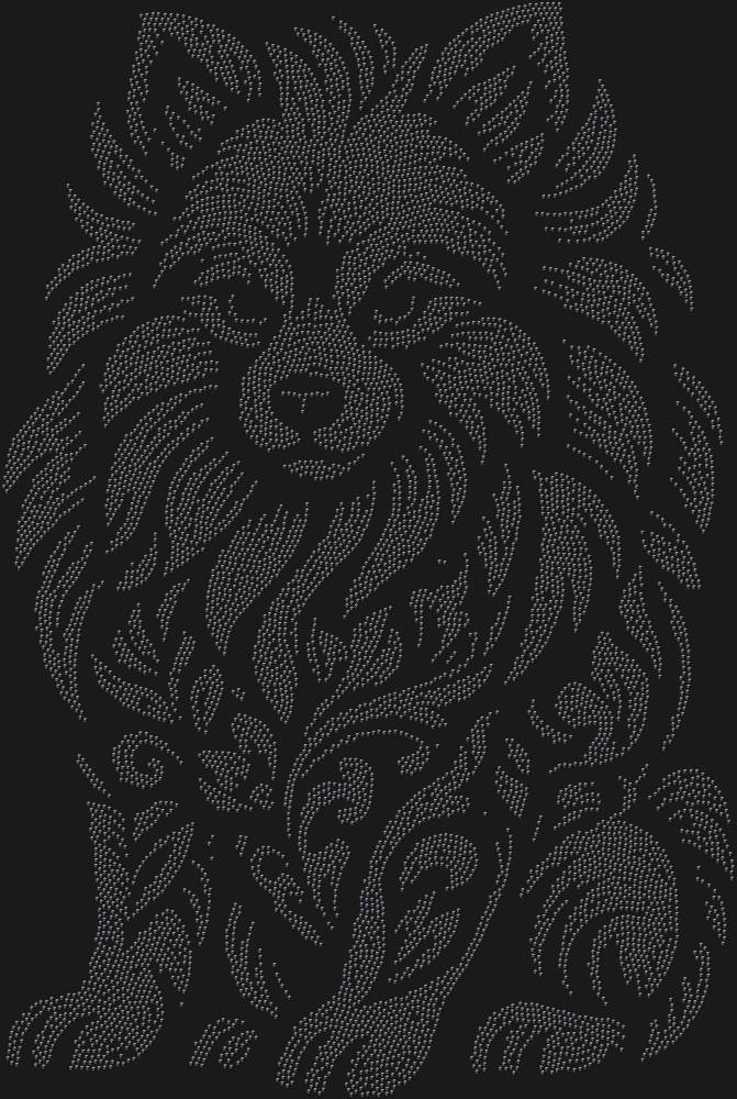 Трафарет Pomeranian Spitz — RHT_SPITZ1_SS16_JET_BLACK