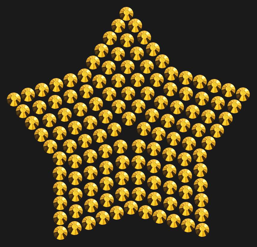 Трафарет Compact star — RHT_STAR2_SS16_GOLD