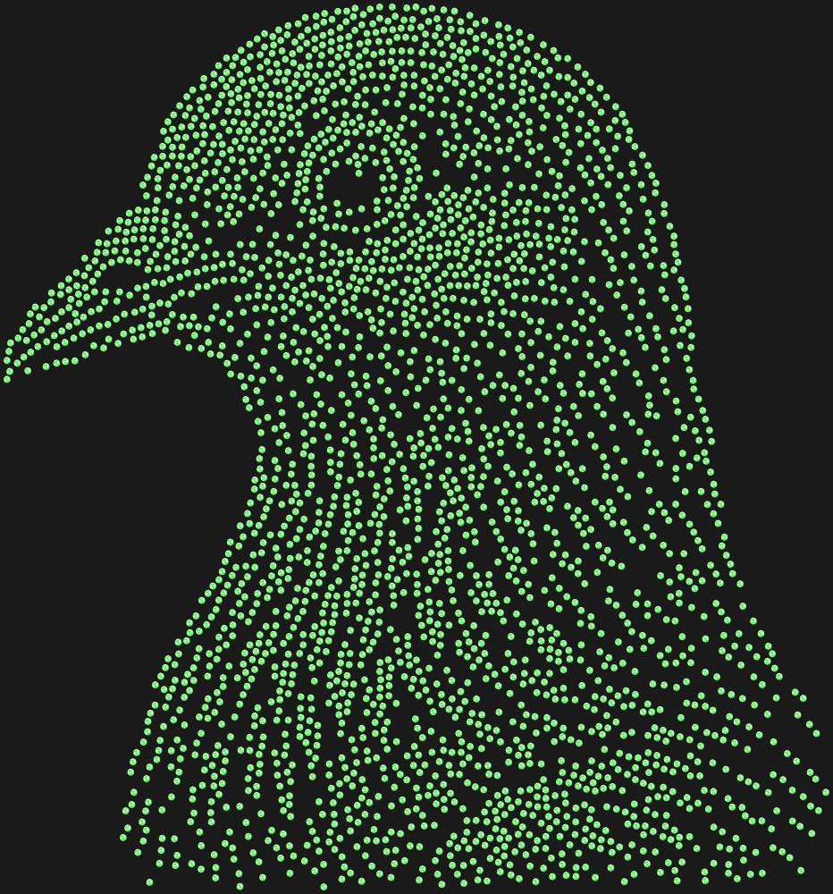 Трафарет Голубь — RHT_PIGEON1_SS10_LT_PERIDOT
