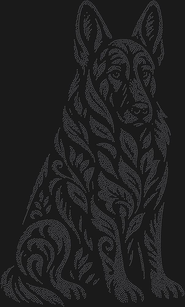 Трафарет German Shepherd — RHT_SHEPHERD1_SS5_JET_BLACK