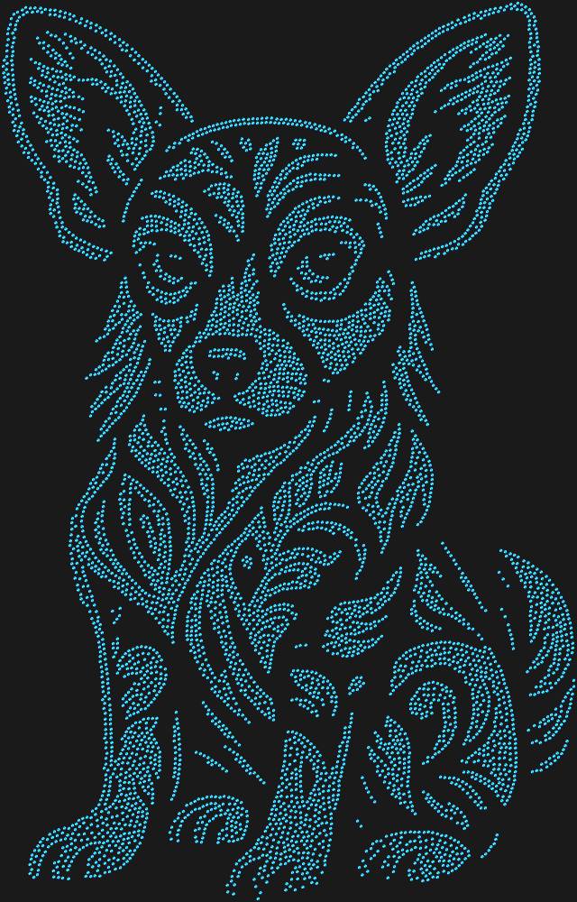 Трафарет Chihuahua — RHT_CHIHUAHUA1_SS10_SAPPHIRE