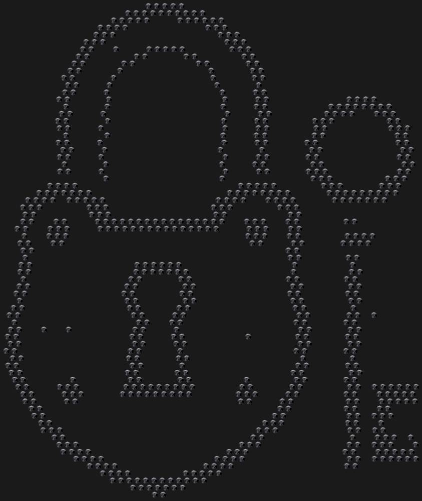 Трафарет Lock and key — RHT_LOCKKEY1_SS10_JET_BLACK