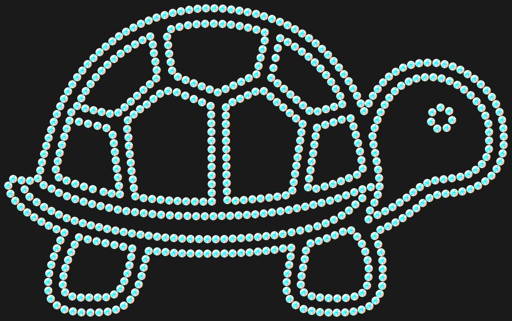 Трафарет Turtle — RHT_TURTTLE1_SS20_CRYSTAL_AB_DMC