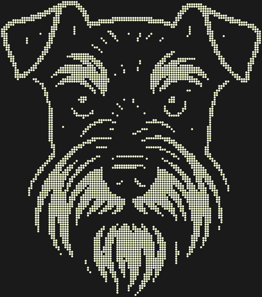 Трафарет Miniature Schnauzer — RHT_DOG1_SS16_CRYSTAL_AB