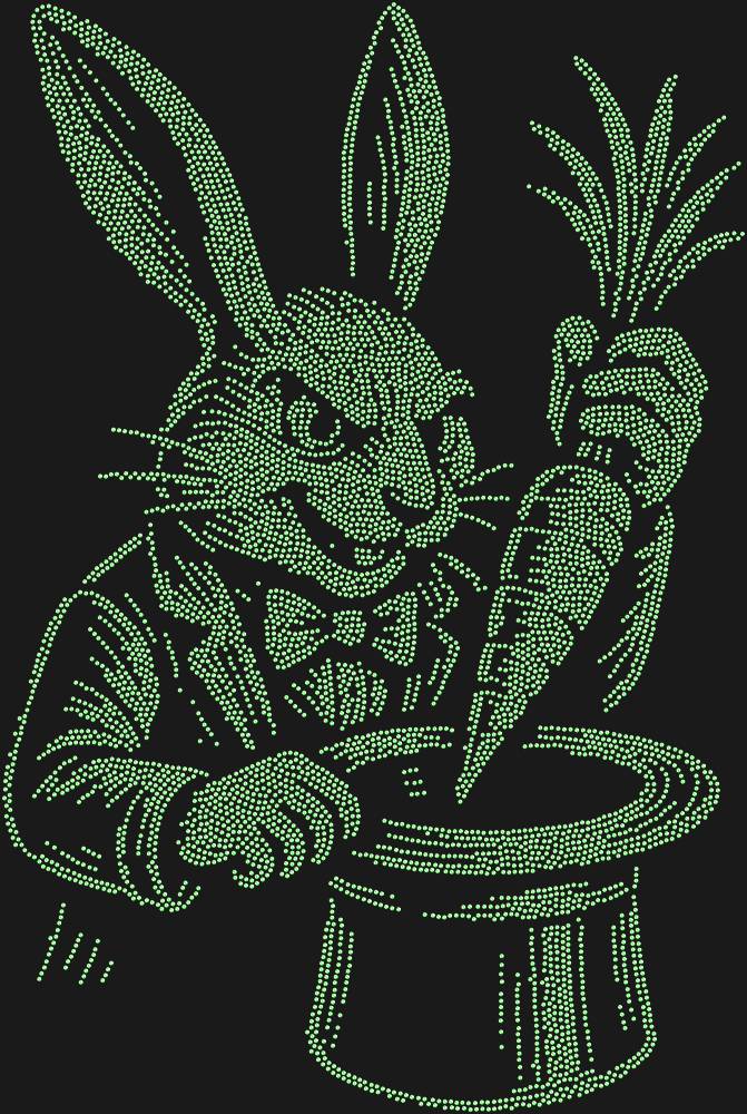 Трафарет Rabbit magician — RHT_RABBIT1_SS10_LT_PERIDOT
