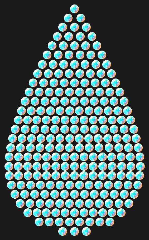Трафарет A big drop — RHT_DROP3_SS10_CRYSTAL_AB_DMC