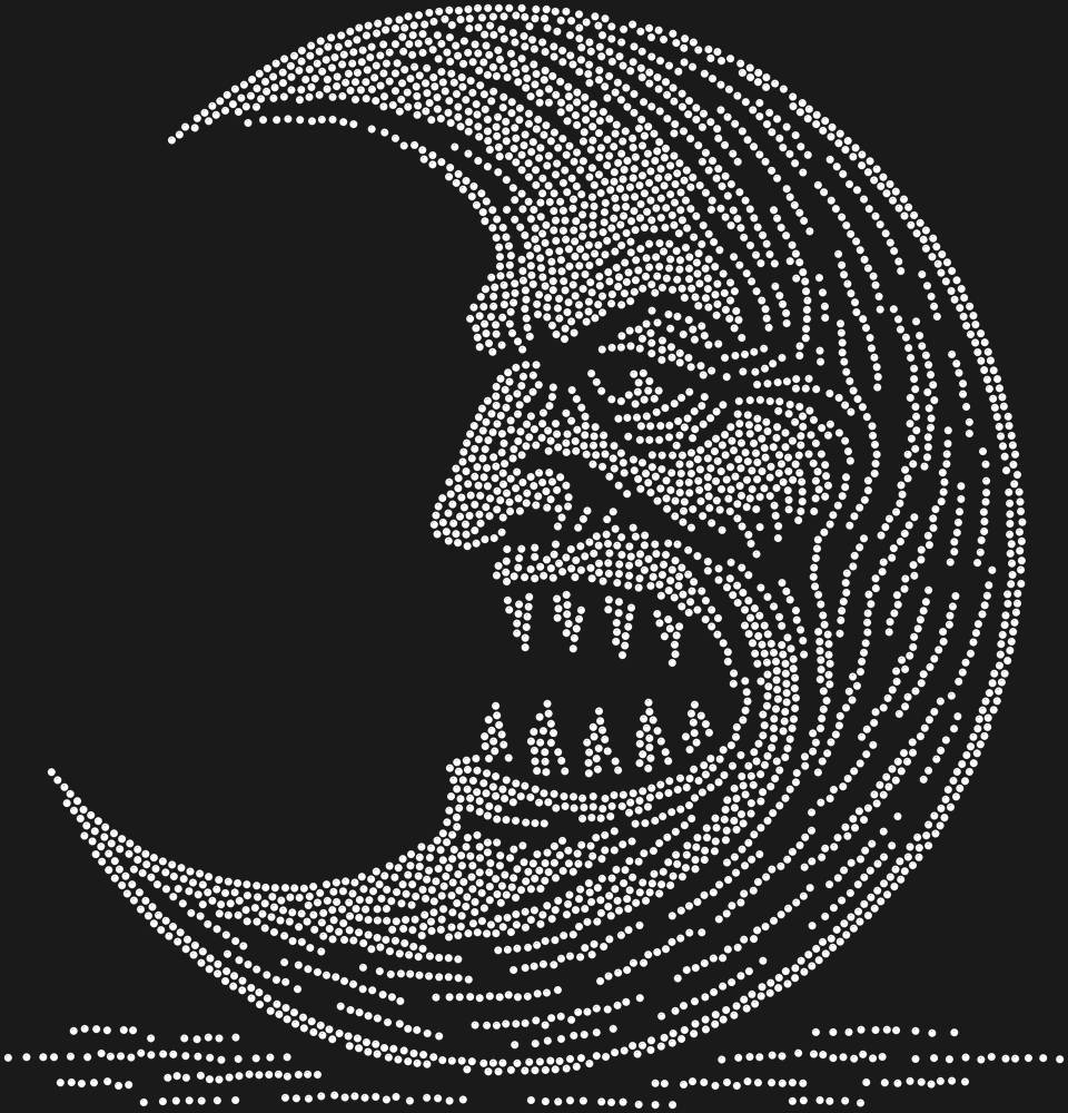 Трафарет Зубастая луна — RHT_MOON2_SS6_CRYSTAL_CLEAR