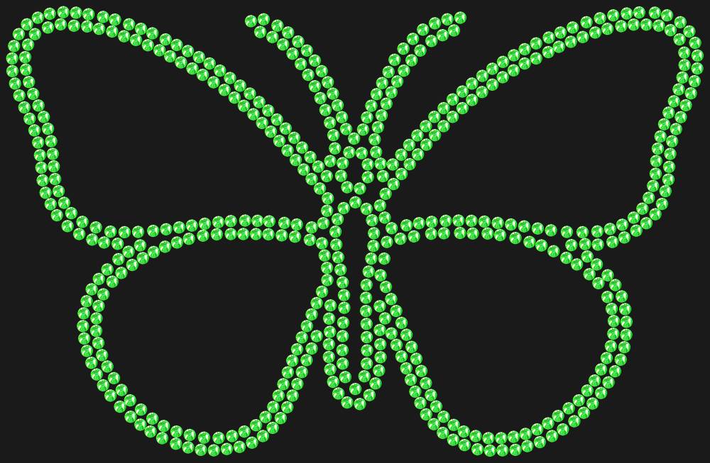 Трафарет Butterfly — RHT_BUTTERFLY1_SS16_LT_PERIDOT