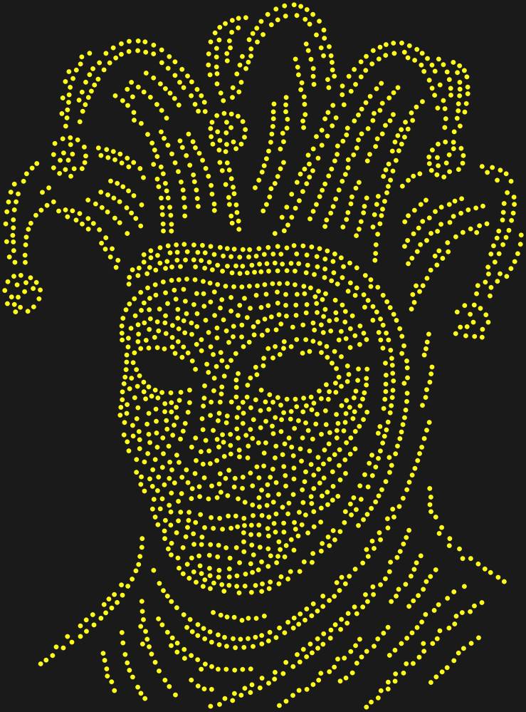 Трафарет Venetian Carnival mask — RHT_VENETIANCARNIVAL1_SS16_CITRINE