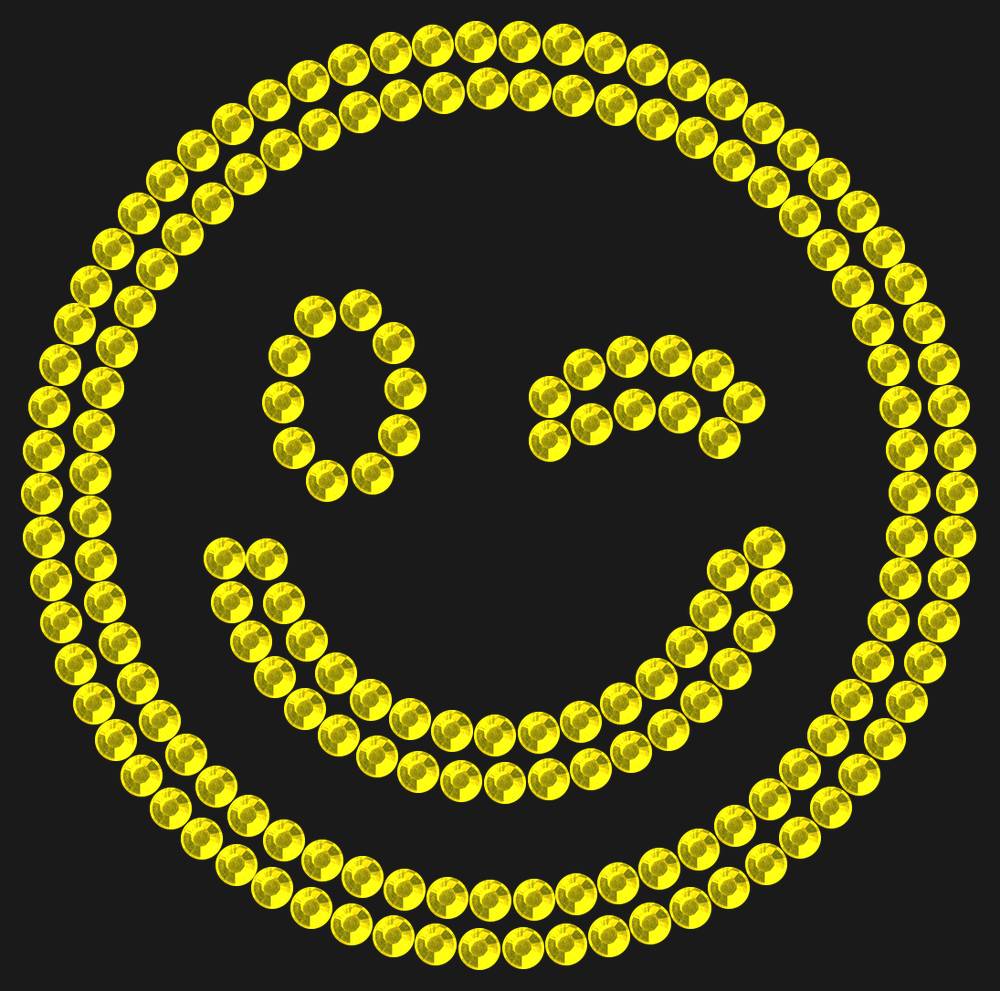 Трафарет Winking emoji — RHT_SMILE2_SS16_CITRINE