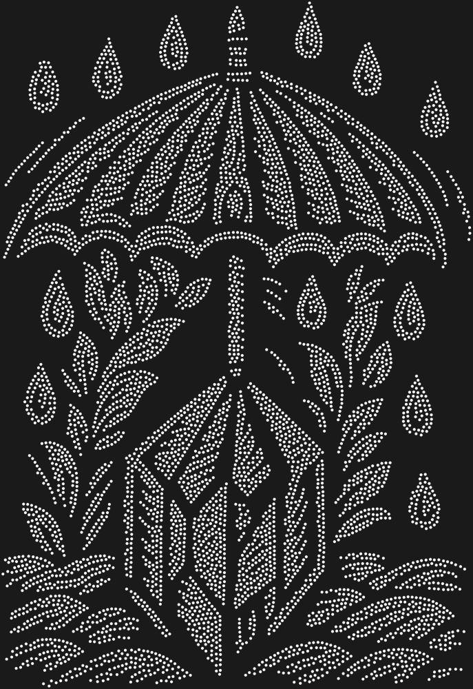 Трафарет An umbrella over the magical crystal — RHT_UMBRELLACRYSTAL1_SS5_CRYSTAL_CLEAR