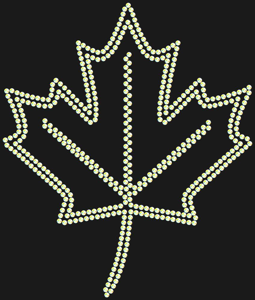Трафарет Maple leaf — RHT_MAPLE1_SS6_CRYSTAL_AB