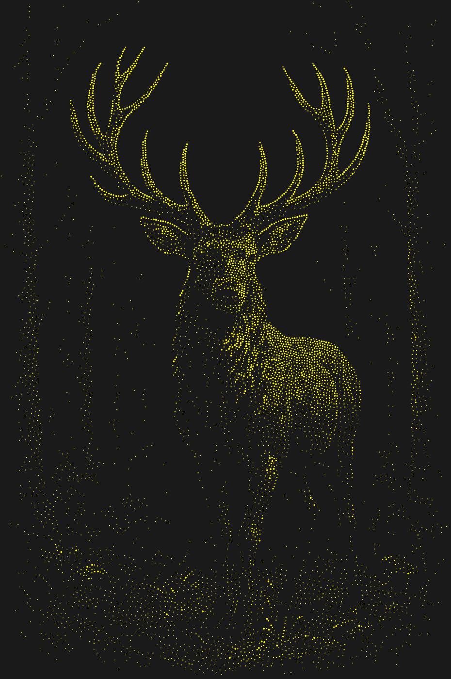 Трафарет Олень — DEERFOREST1