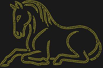 Рисунок из страз по номерам: «Лошадь», в котором 1142 сияющих огранённых кристалла, — воплотите нежность и грацию дикой природы, запечатлённую в тысяче огней.