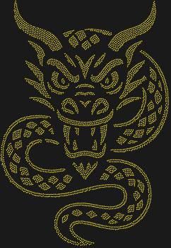 Маска Змея-Дракон - Азия, сияющая 4026 стразами, оживает мистическим танцем на грани яви и грёз, погружая в чарующее великолепие Востока.