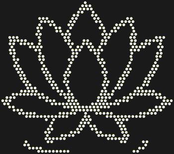 "Lotus" paint-by-numbers kit. 550 rhinestones. Elegant and ethereal, it seems to breathe silence and inner light, adding a philosophical sophistication to the overall image.