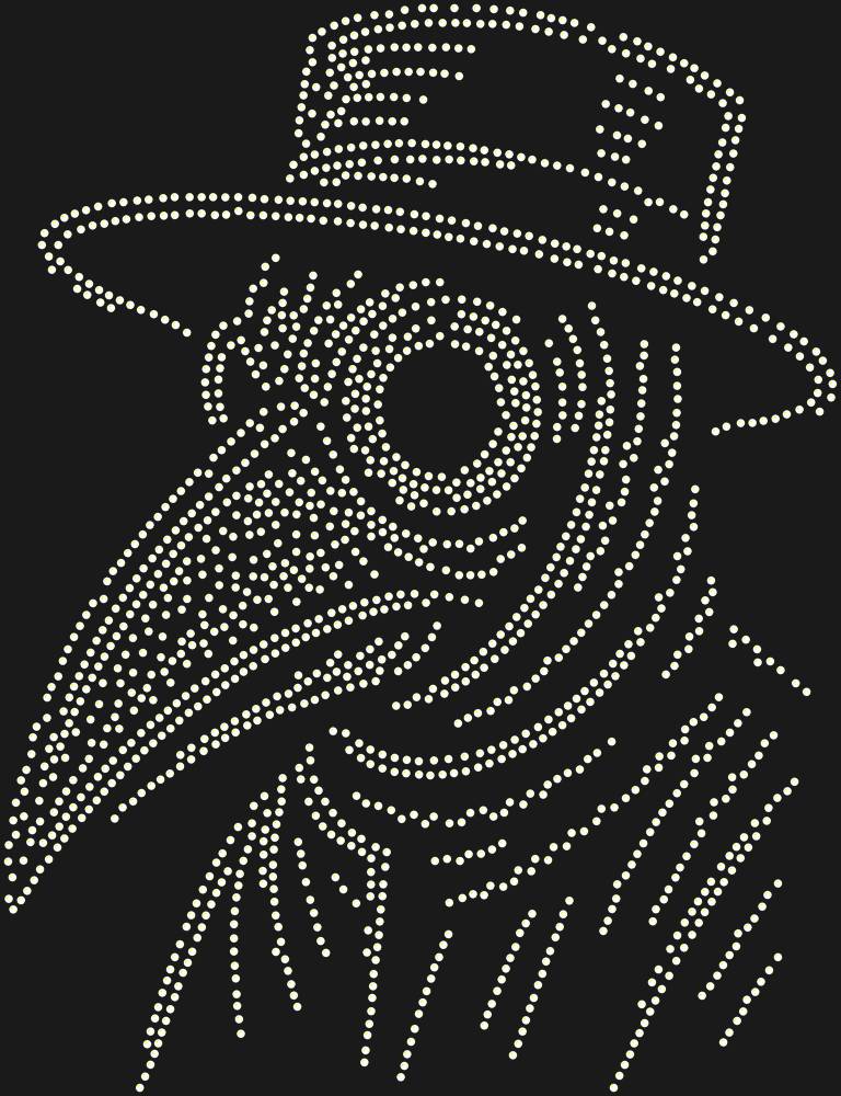 Трафарет Plague doctor mask — RHT_PLAGUEDOCTOR1_SS12_CRYSTAL_AB