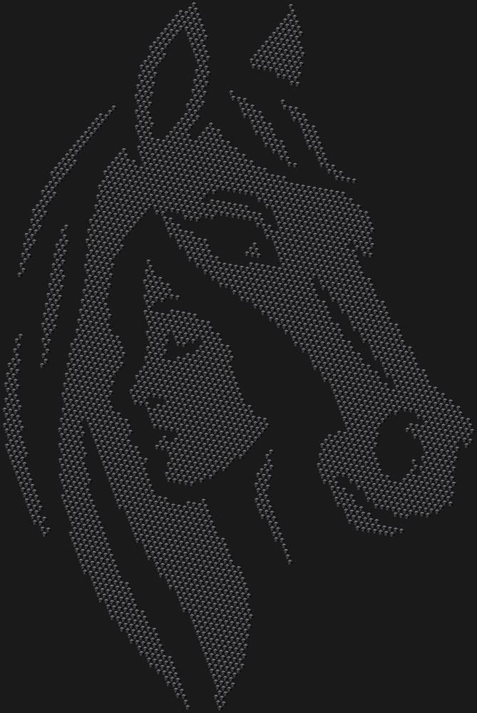 Трафарет Girl and horse — RHT_HORSEGIRL1_SS16_JET_BLACK