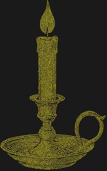 Рисунок из страз «Свеча в старинном подсвечнике», сияющий 5284 искрами, зажжёт в вашем доме уют и манящее тепло давно ушедших эпох.