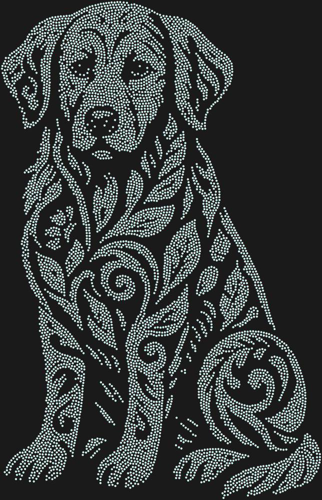 Трафарет Labrador Retriever — RHT_LABRADOR1_SS10_CRYSTAL_AB_DMC