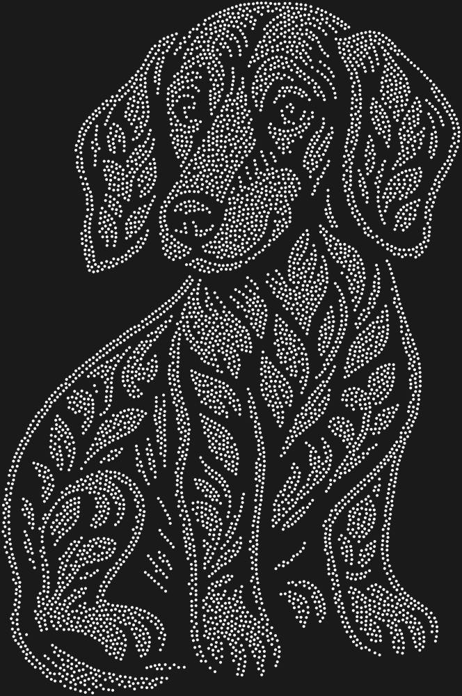 Трафарет Dachshund puppy — RHT_DACHSHUNDPUPPY1_SS3_CRYSTAL_CLEAR
