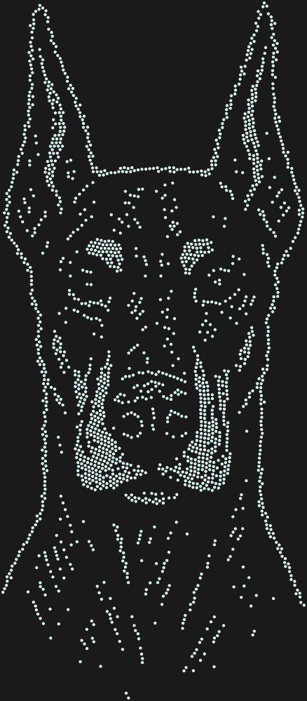 Трафарет Doberman — RHT_DOBERMAN1_SS12_CRYSTAL_AB_DMC