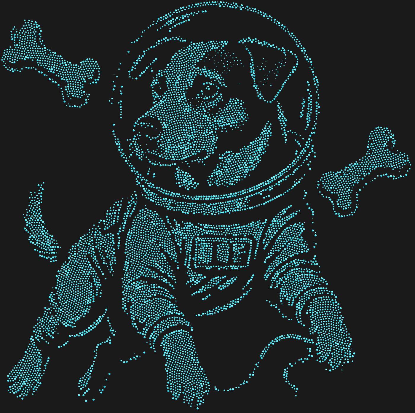 Трафарет Пес-космонавт — DOGSPACEMAN1