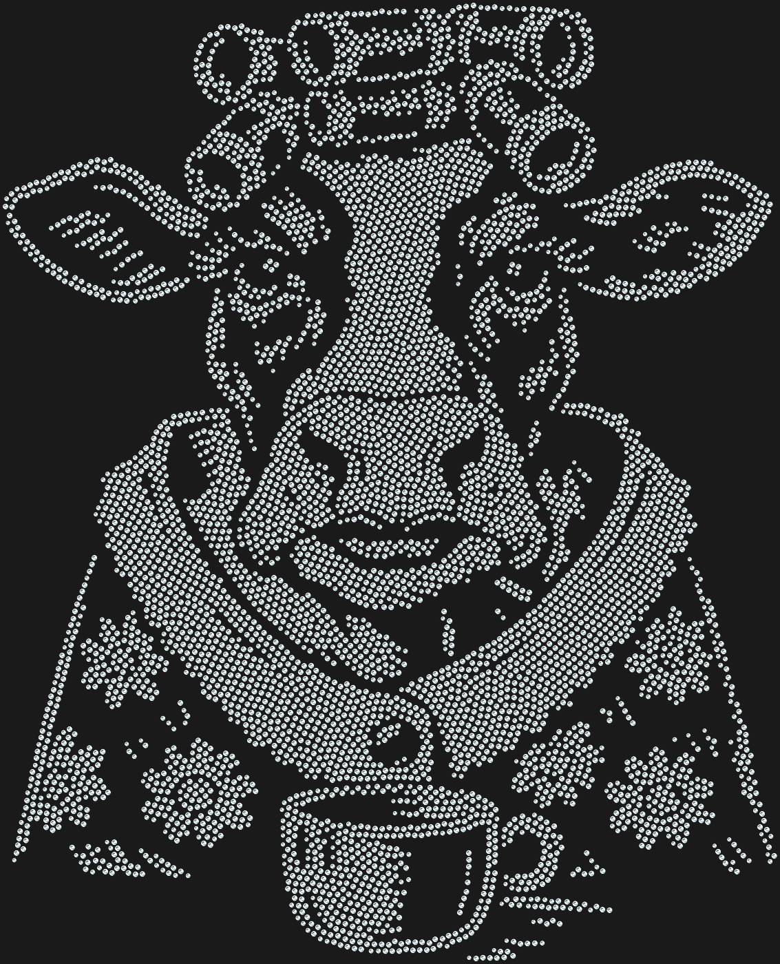 Трафарет Корова в бигудях — COWCURLERS1