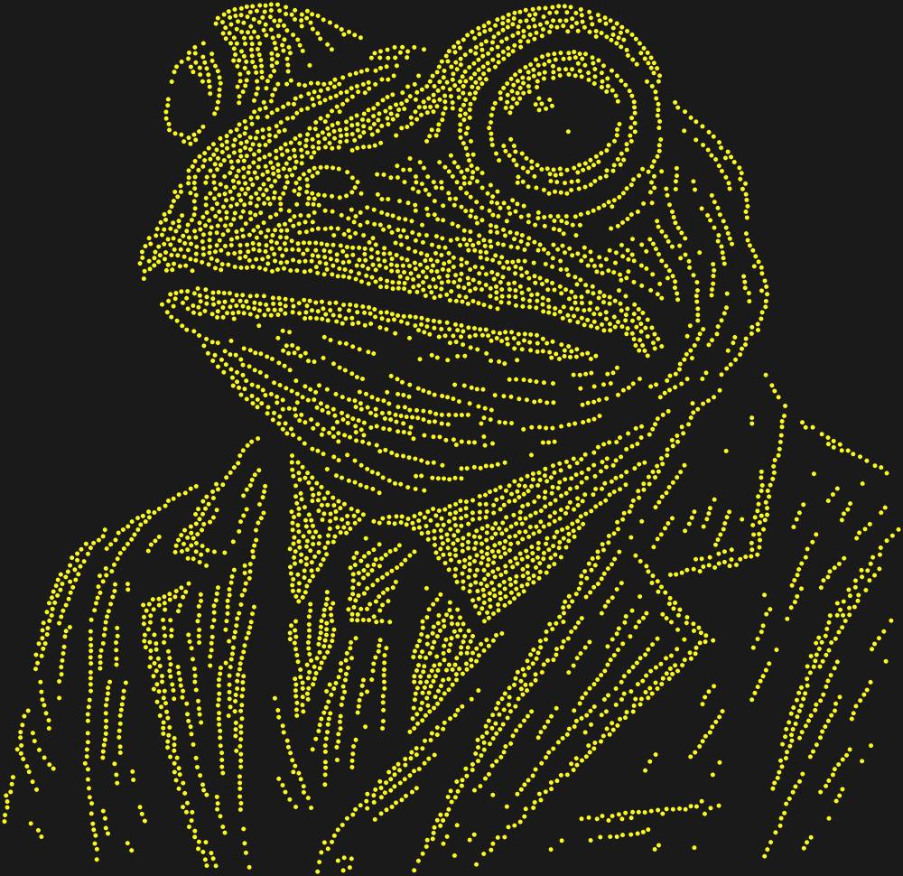 Трафарет Лягушка в костюме — RHT_FROG3_SS10_CITRINE