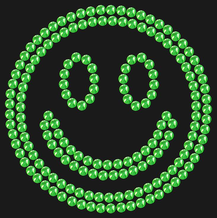 Трафарет Smiley — RHT_SMILE1_SS10_LT_PERIDOT