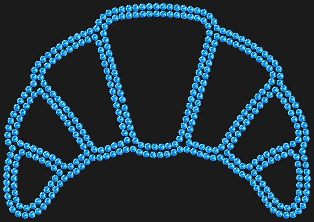 Трафарет Сroissant — RHT_CROISSANT1_SS16_LT_SAPPHIRE